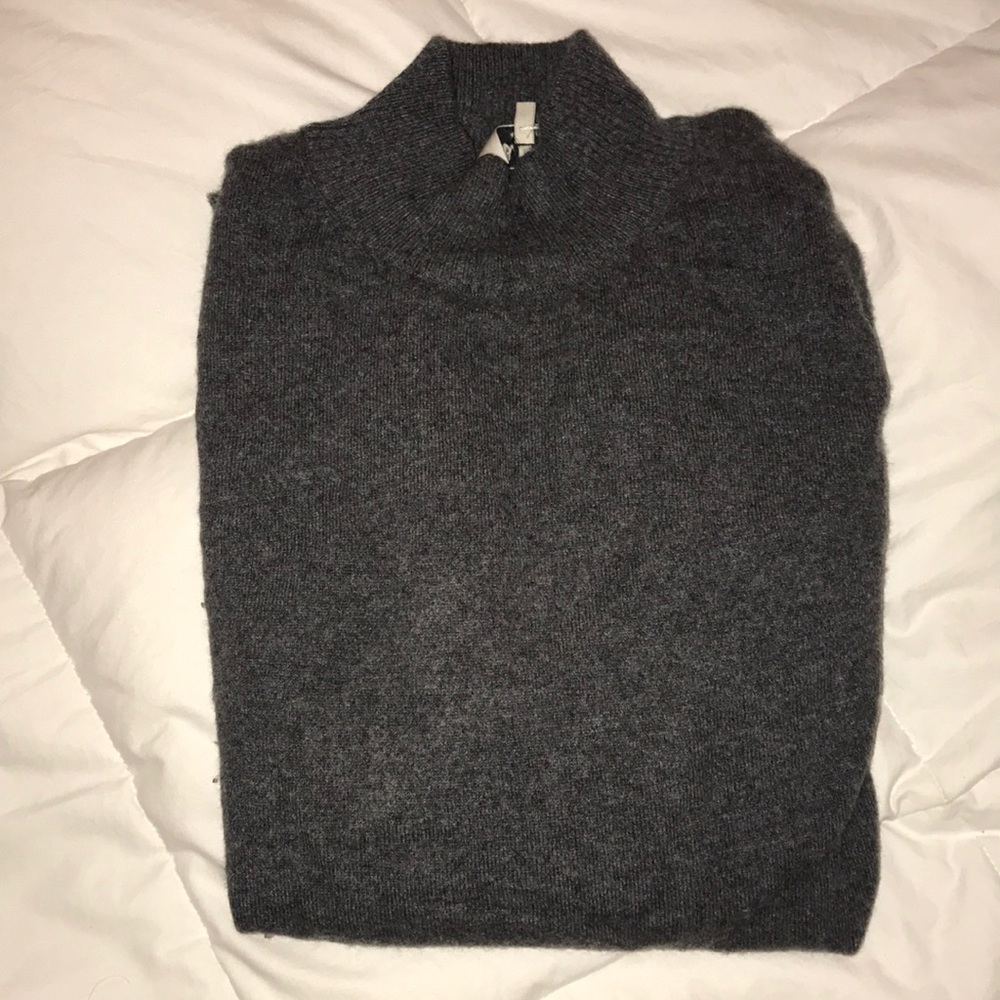 SEA dark gray cashmere sweater